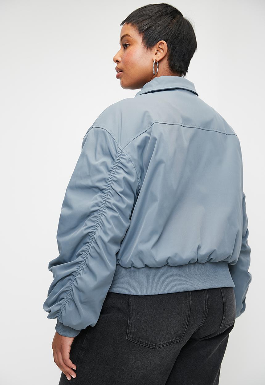 Cotton On - Plus Toby Bomber Jacket - Slate Blue