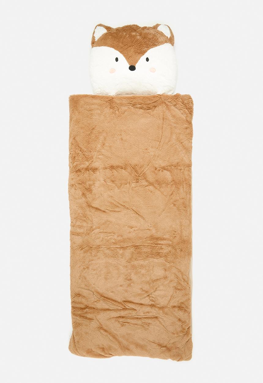 H&S - Fleece fox sleeping bag - brown