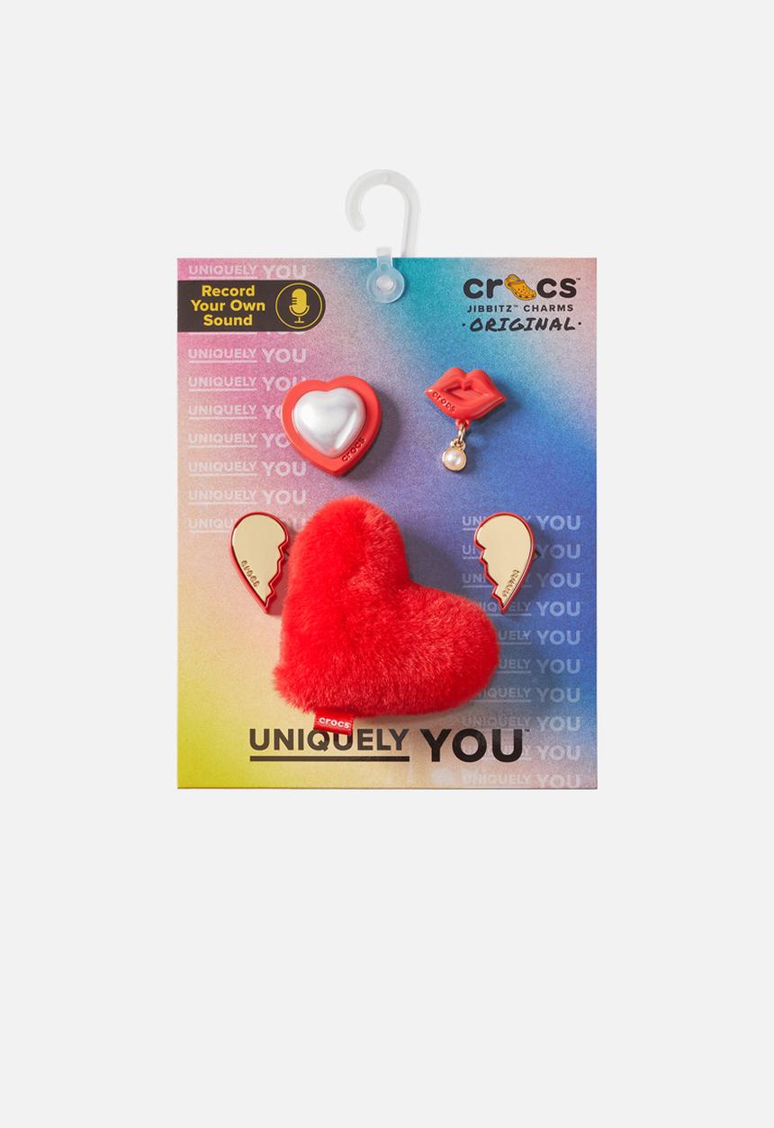 Crocs - Red Valentines 5 Pack - Red