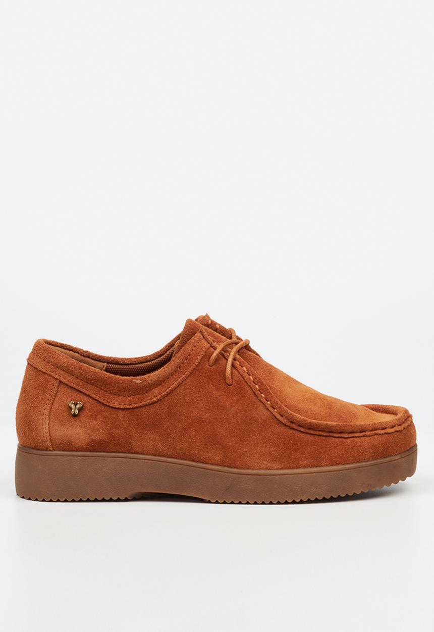 Butterfly Feet - Blaine 1 suede lace-up - tan