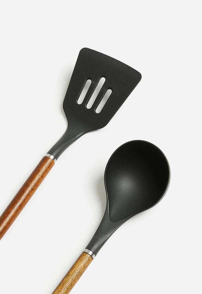 Excellent Houseware - Utensil Set of 4 - Black