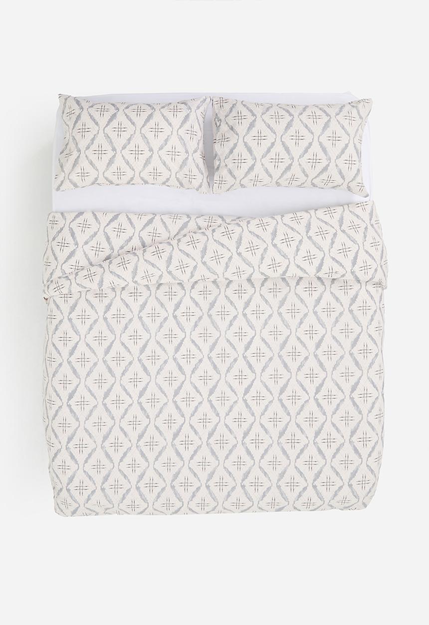Sixth Floor - Aztec Ikat Cotton Blend Duvet Set - Natural