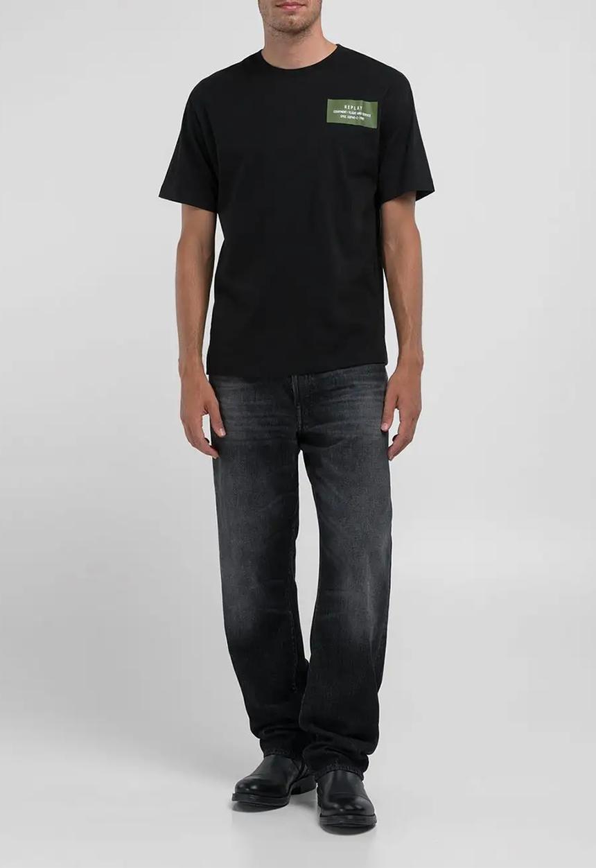 Replay - Replay logo T-shirt - black
