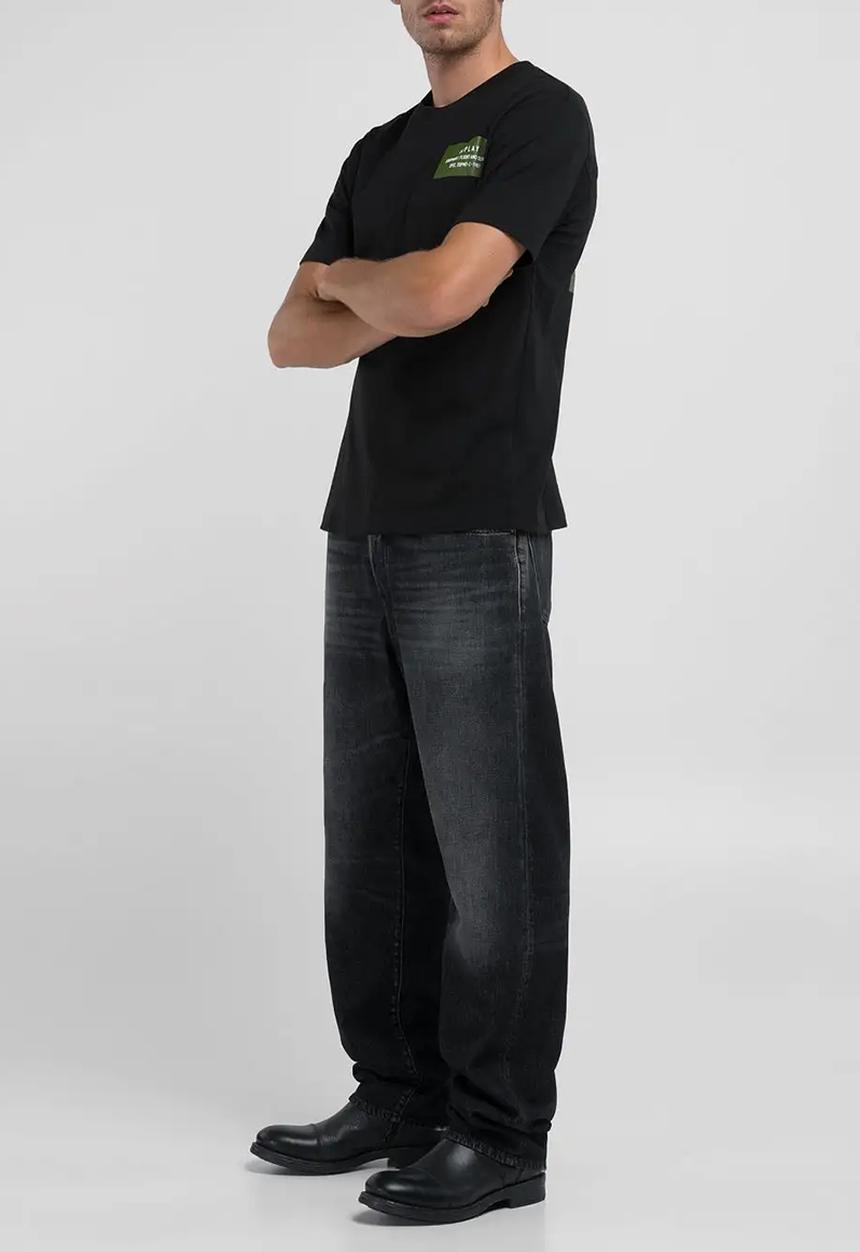 Replay - Replay logo T-shirt - black