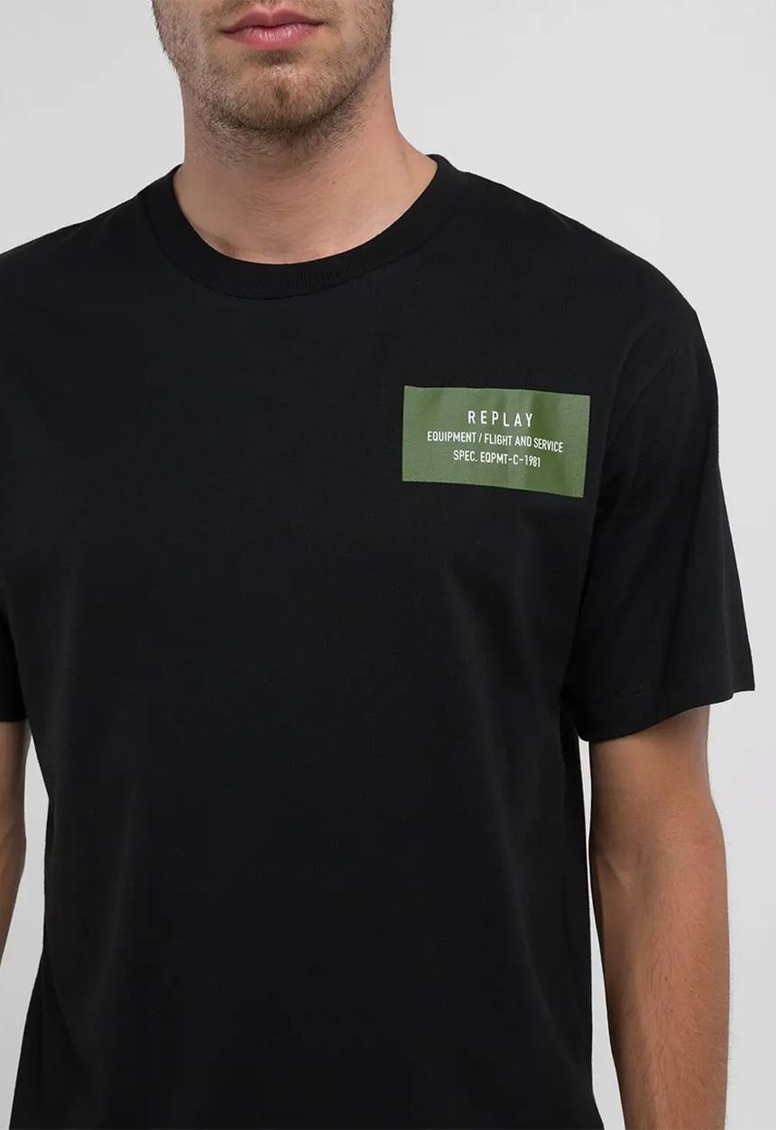 Replay - Replay logo T-shirt - black