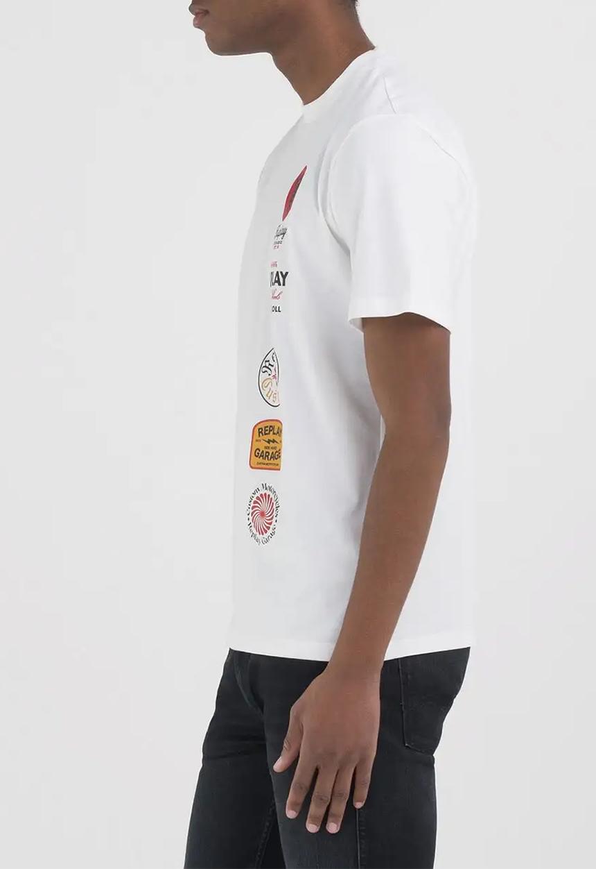 Replay - T-shirt - Natural White