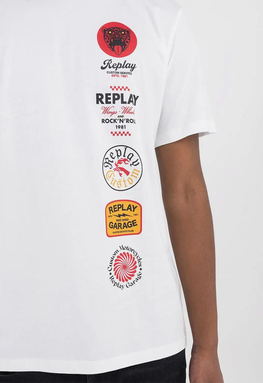 Replay - T-shirt - Natural White