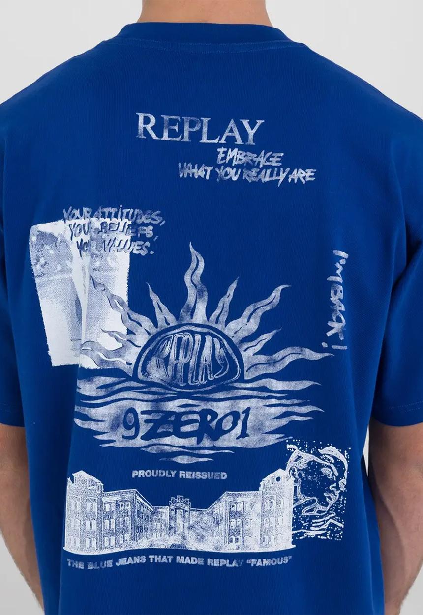 Replay - T-shirt - True Blue