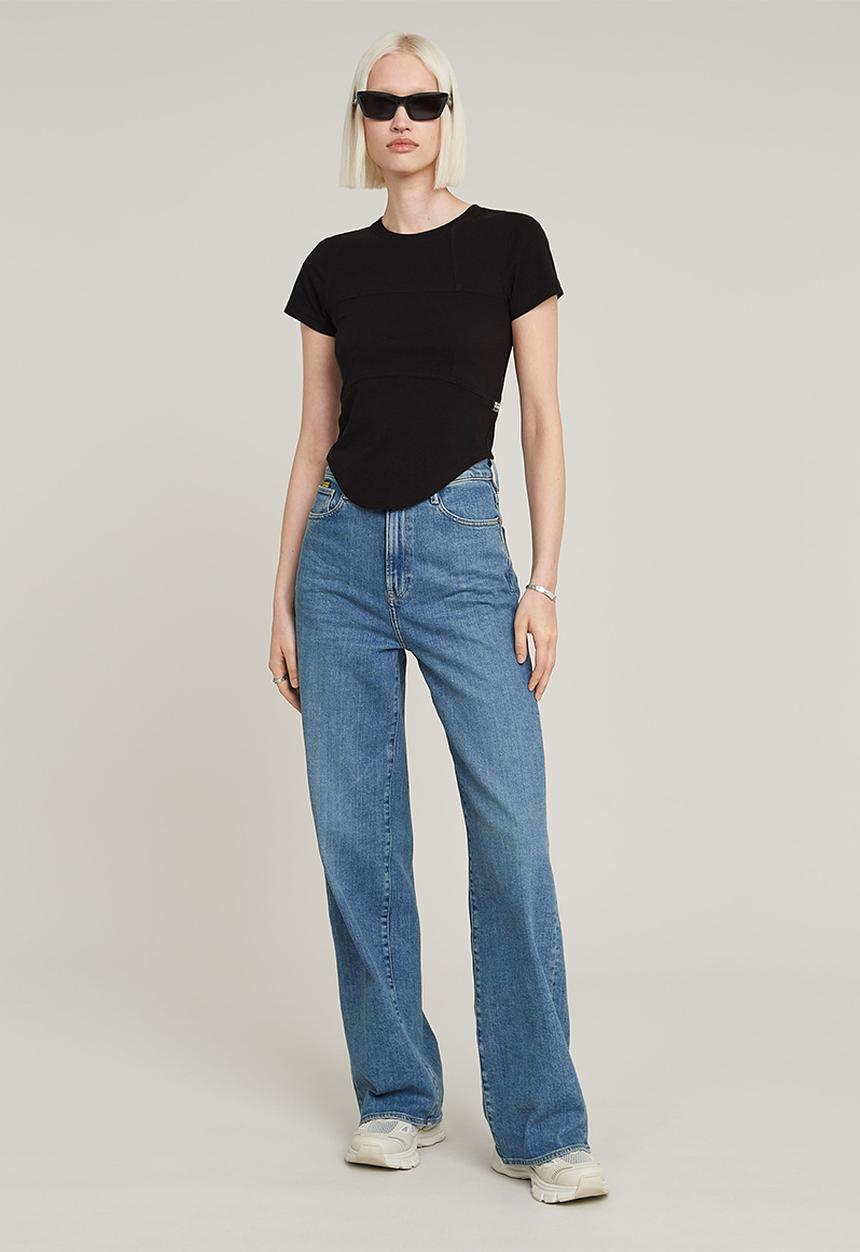 G-STAR - Corset slim r t wmn - DK Black