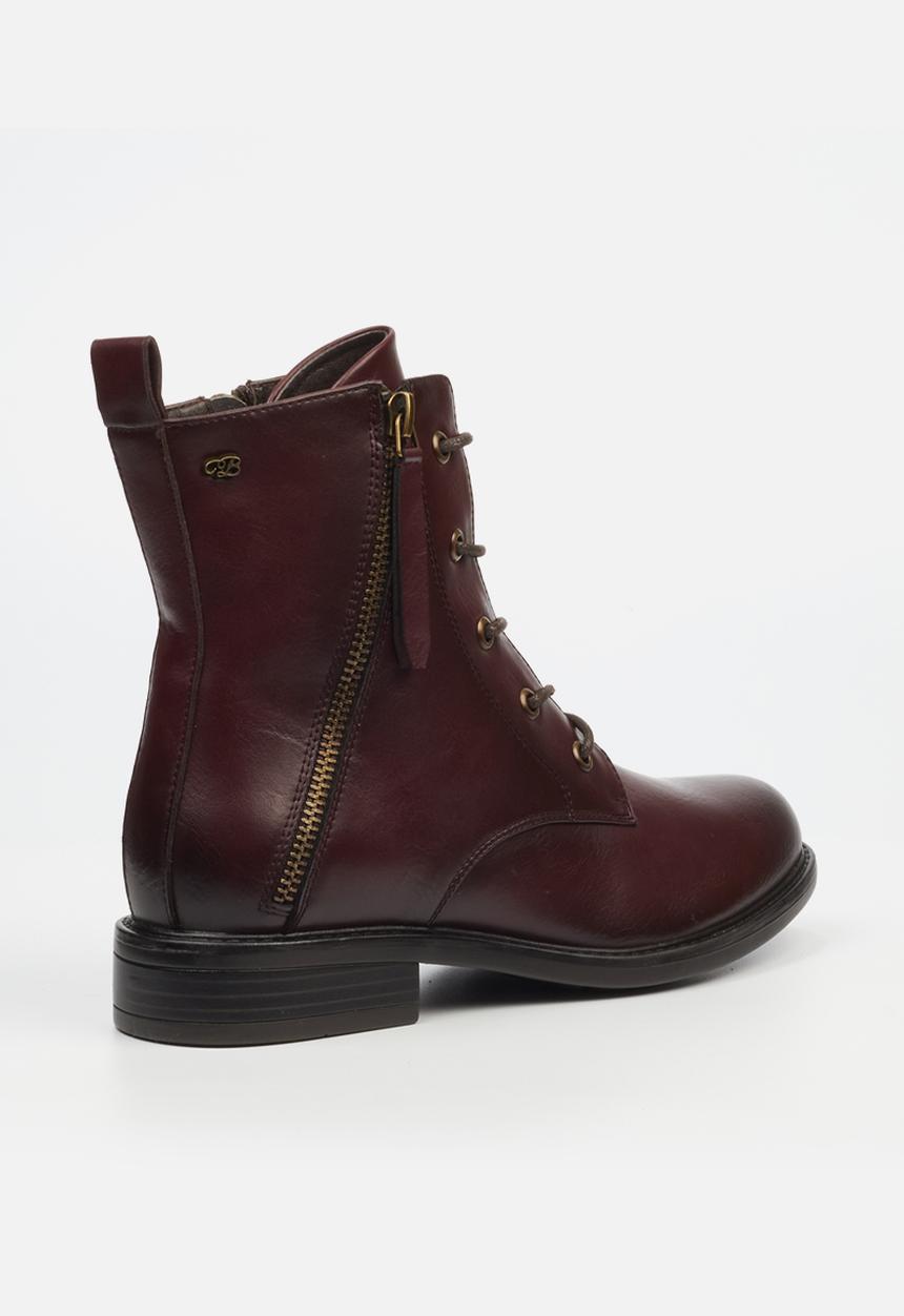 Miss Black - Victoria 2 boot - burgundy