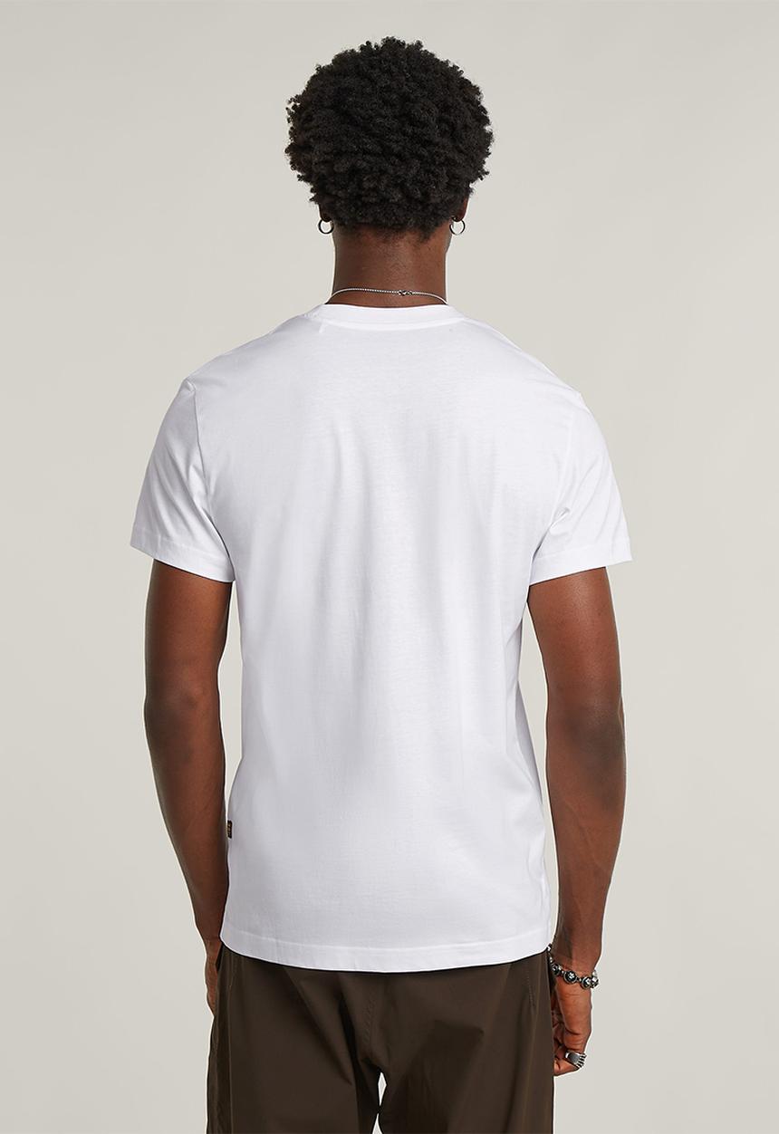 G-STAR - Text chest r t - white