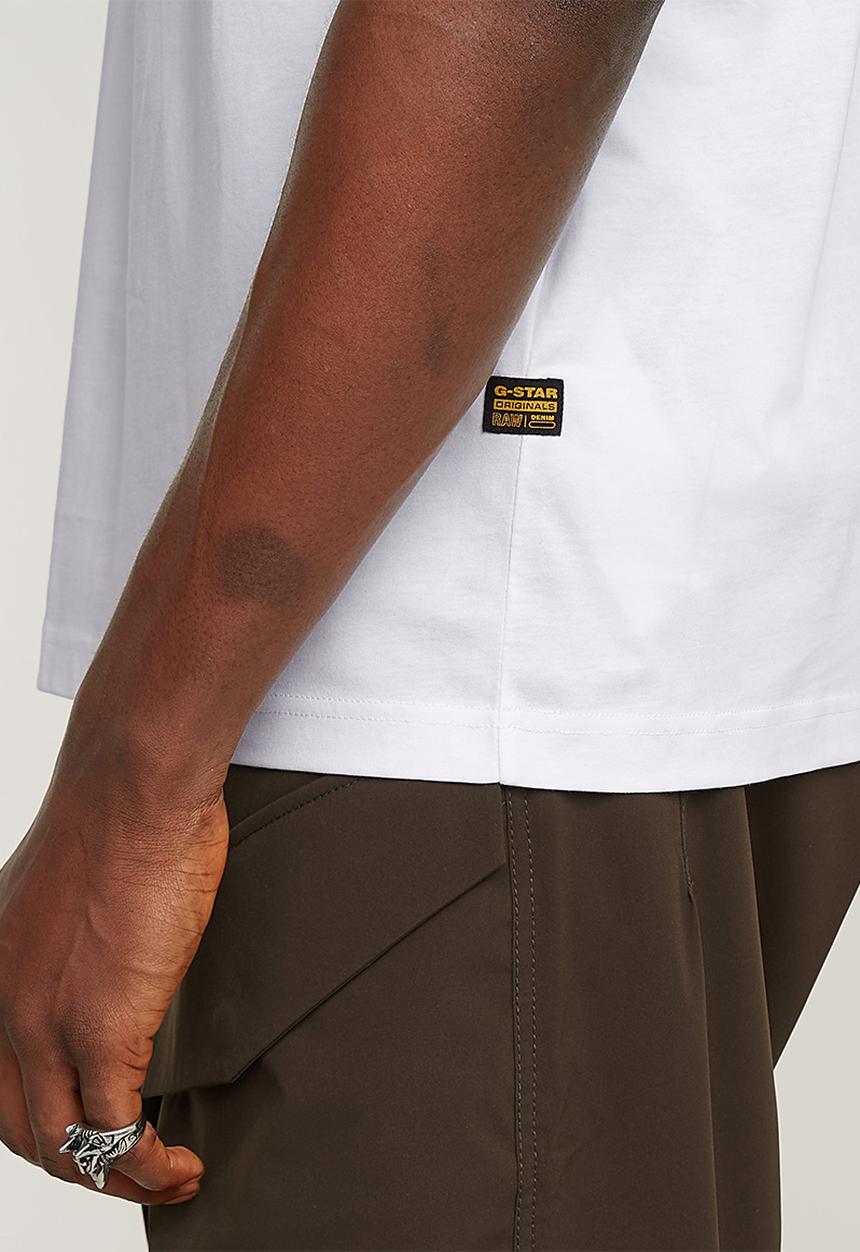 G-STAR - Text chest r t - white