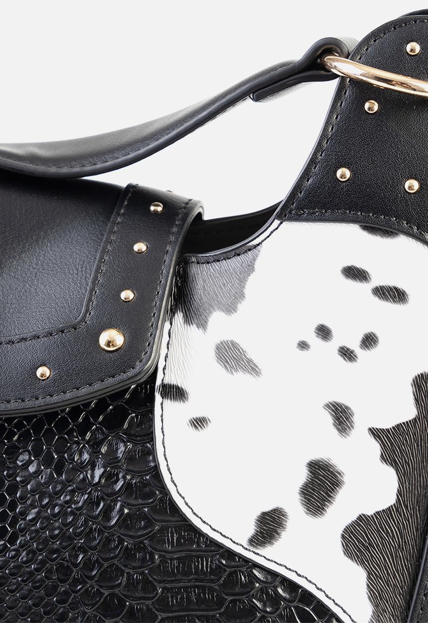 SISSY BOY - Animal story handbag - black