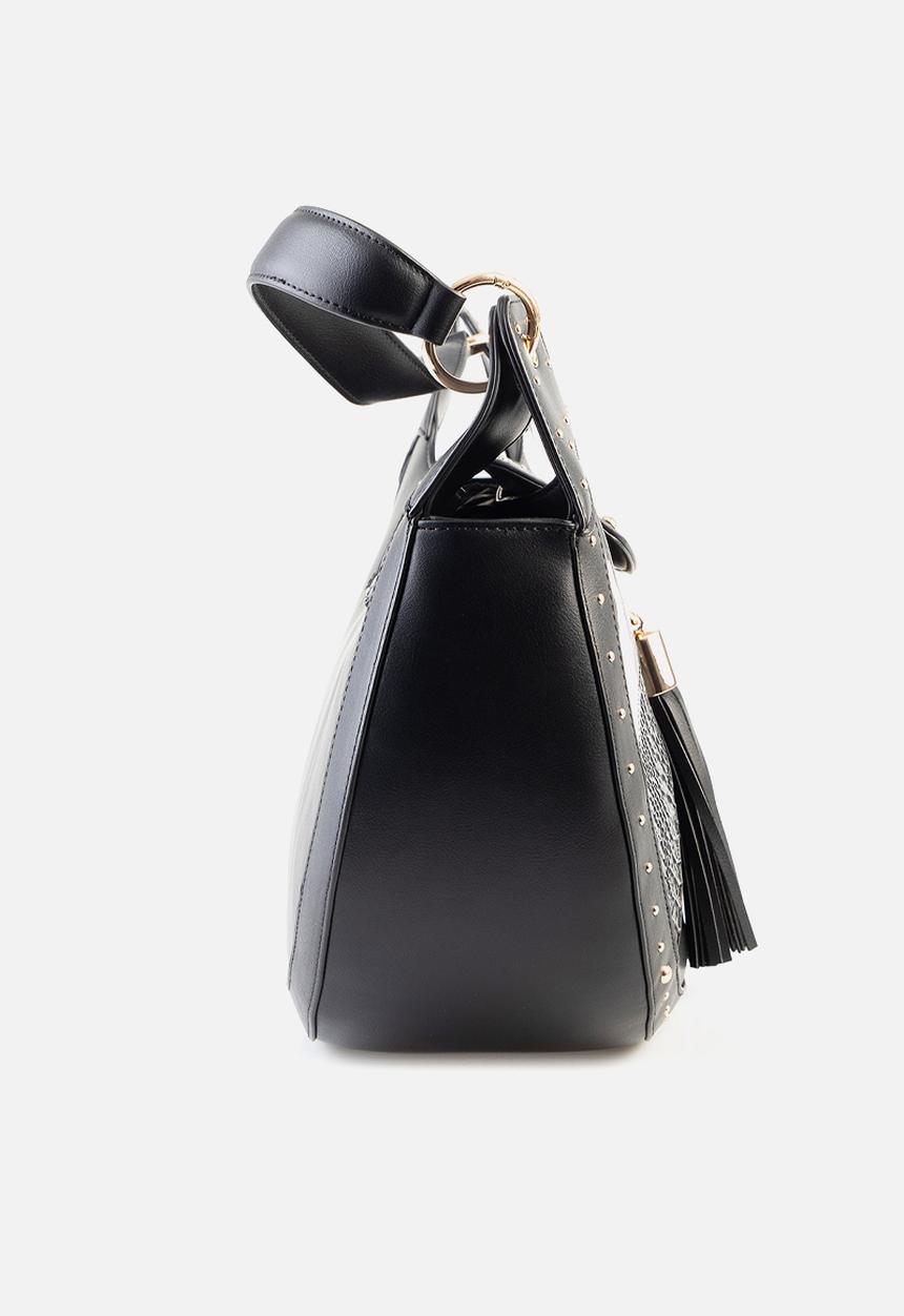SISSY BOY - Animal story handbag - black