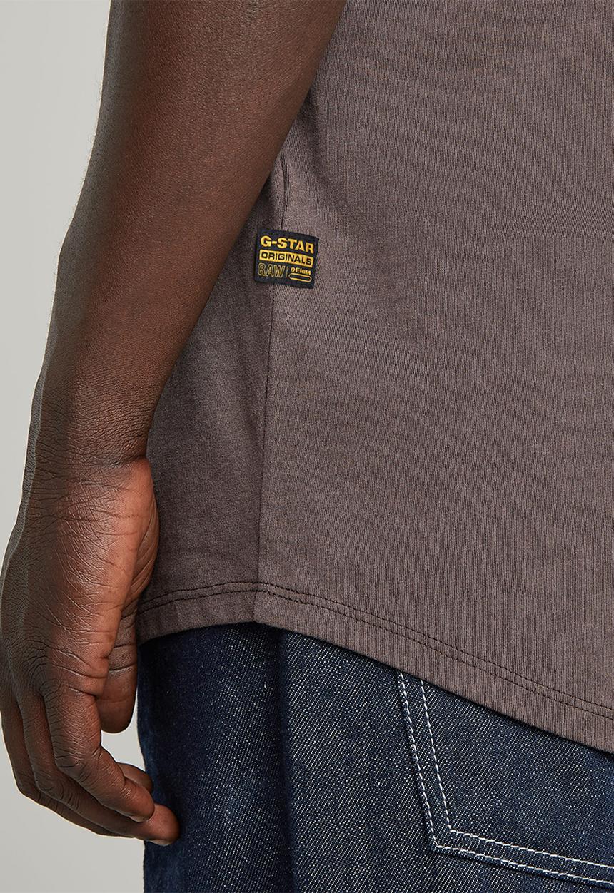 G-STAR - Text back gr overdyed lash r t - brown