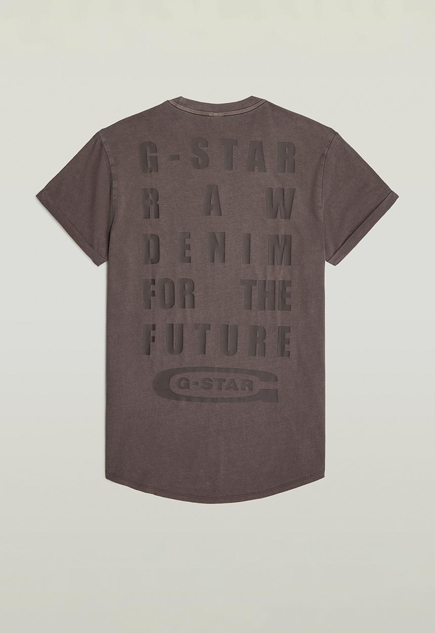 G-STAR - Text back gr overdyed lash r t - brown