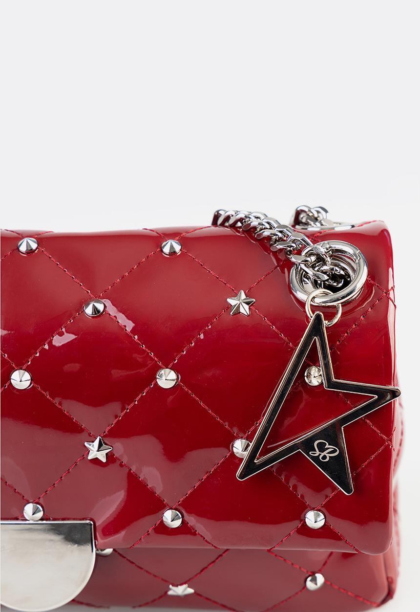 SISSY BOY - Becca patent story crossbody bag - red