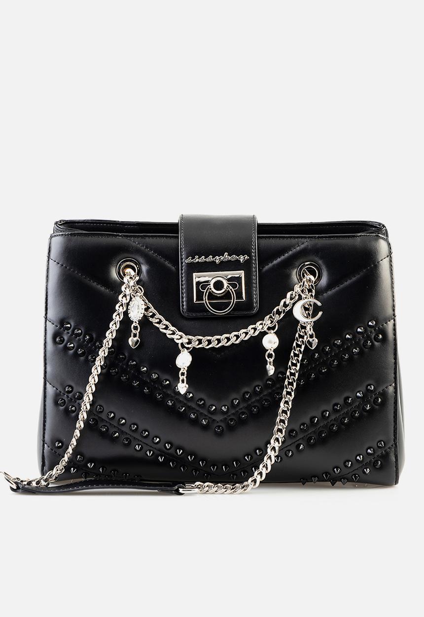 SISSY BOY - Charm shoulder bag - black