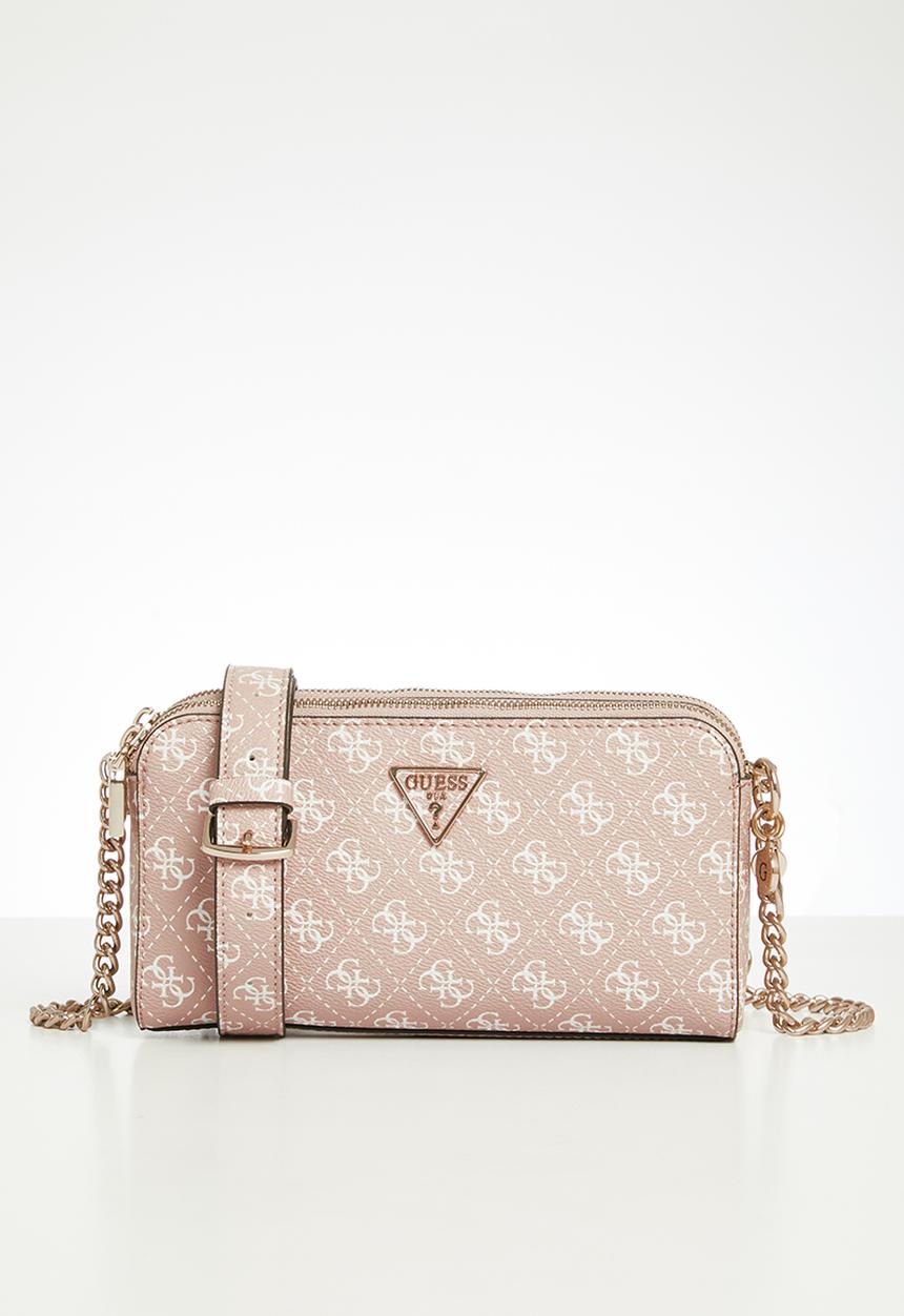 GUESS - Daryna status crossbody bag - latte logo/brown