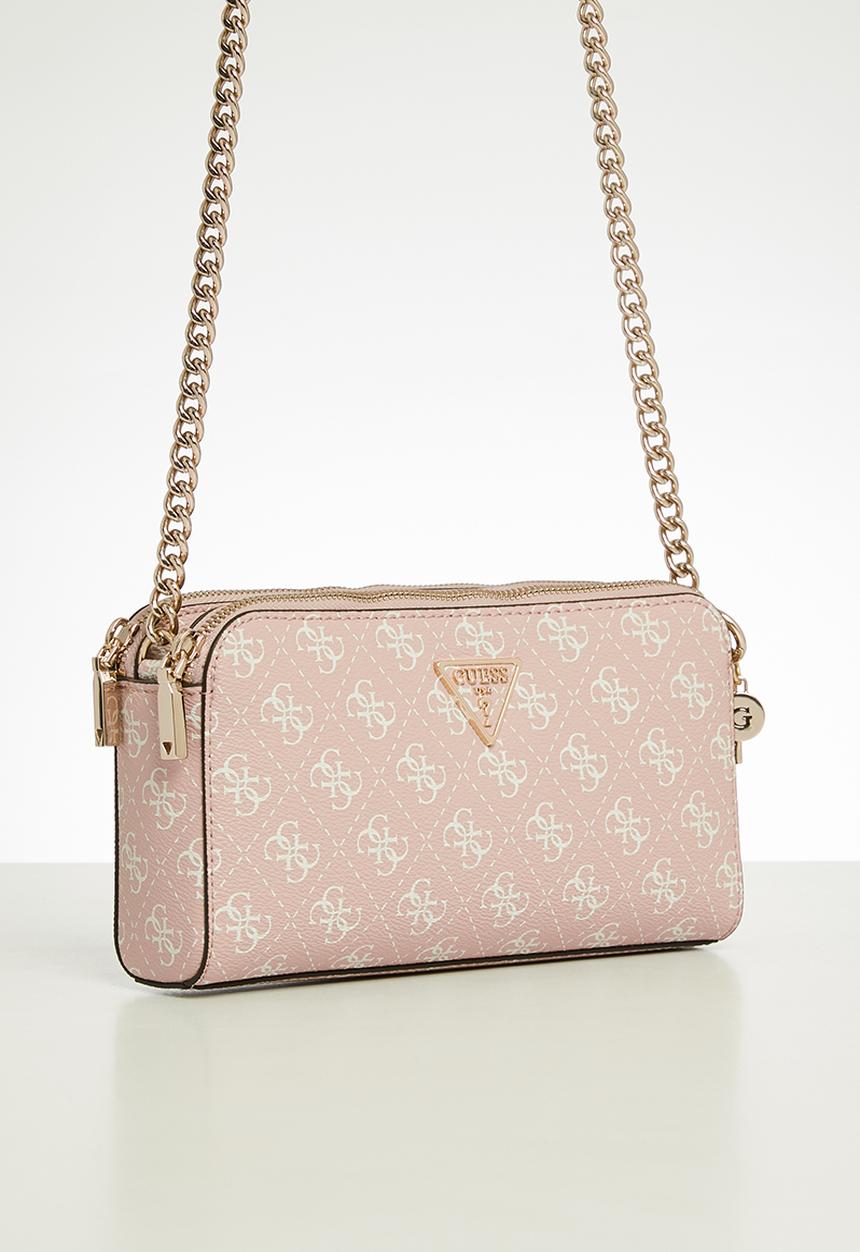 GUESS - Daryna status crossbody bag - latte logo/brown