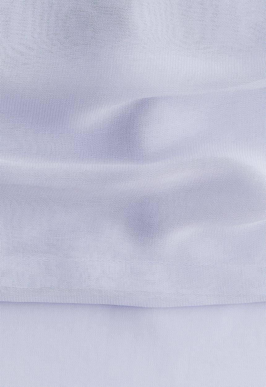 H&M - Off-the-shoulder chiffon top - light dusty purple