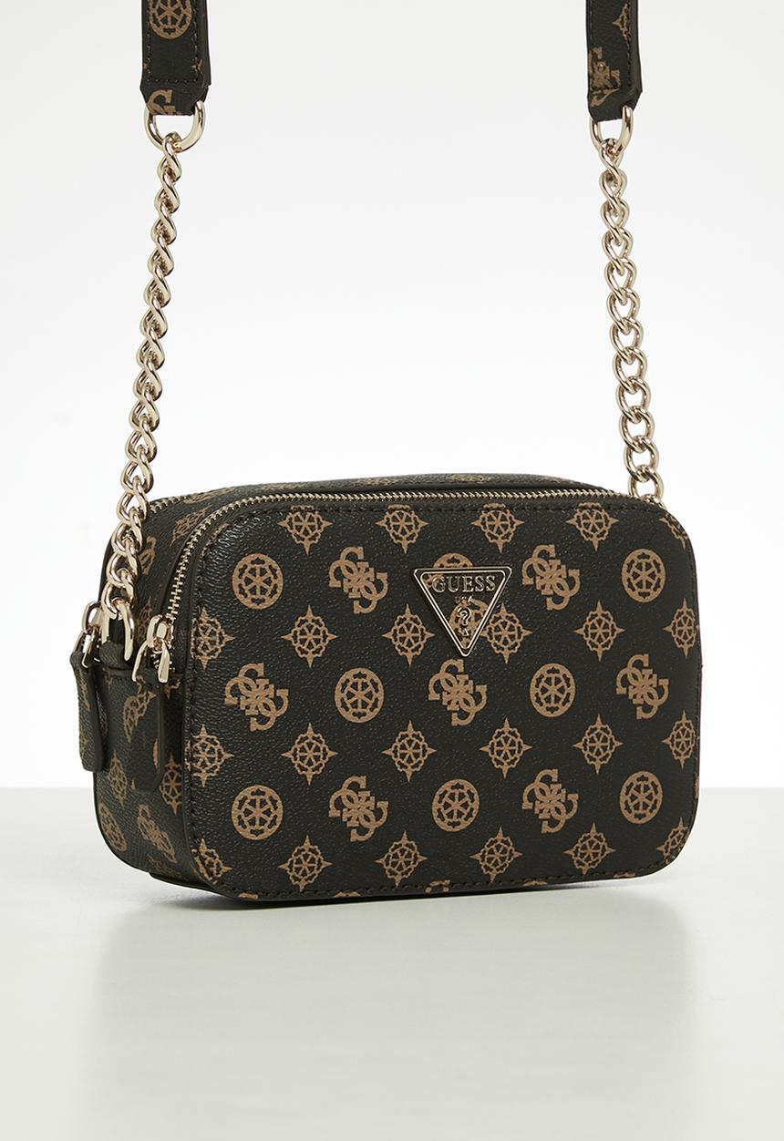 GUESS - Noelle camera crossbody bag - brown