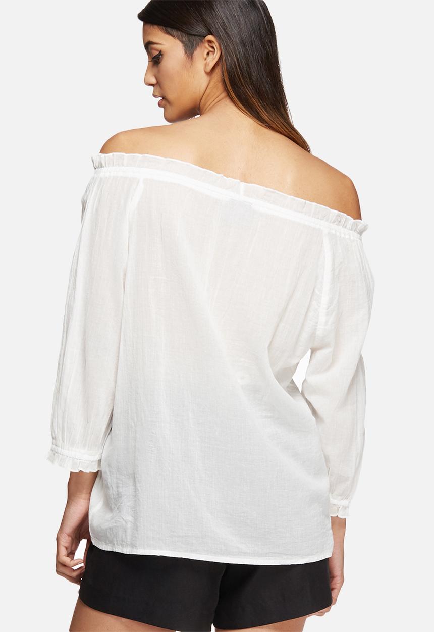 Vero Moda - Monaco embroidered off the shoulder top