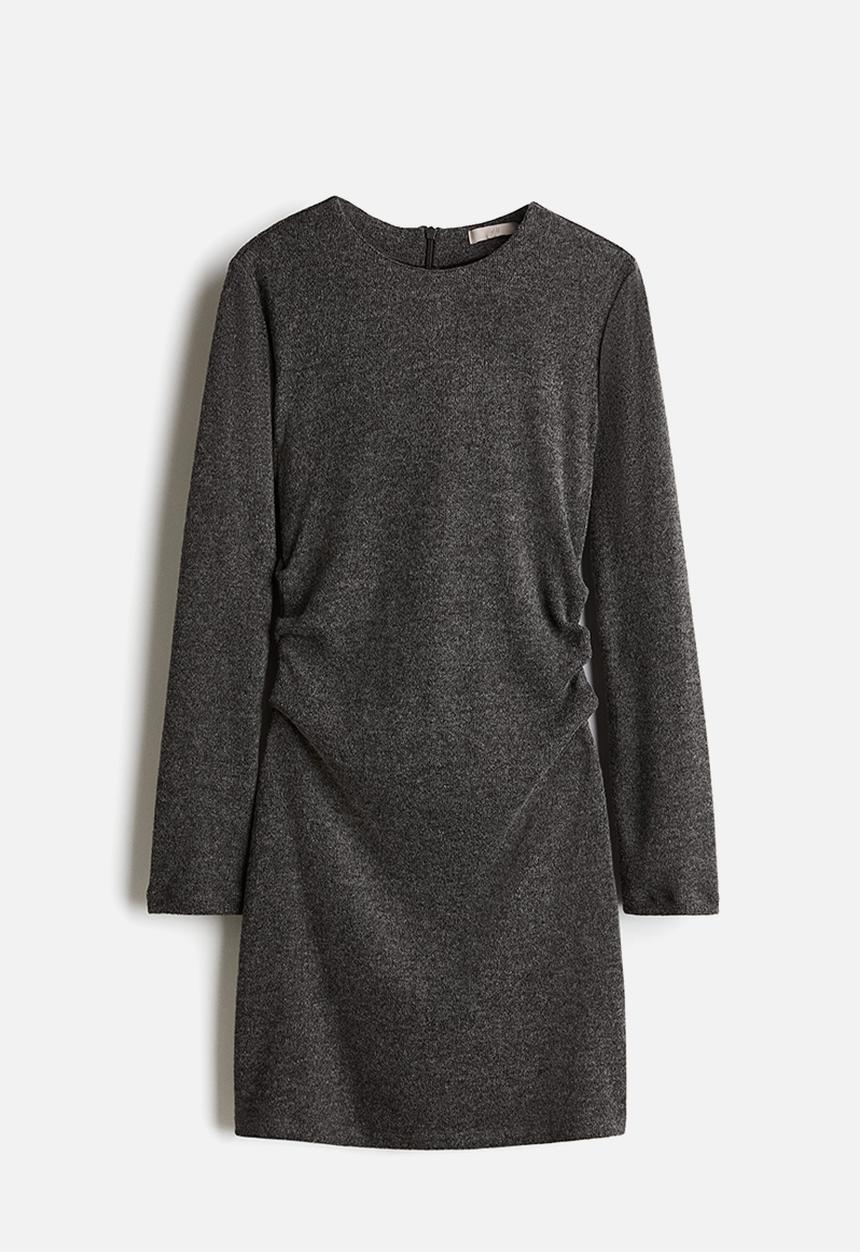 H&M - Fitted jersey dress - dark grey marl 