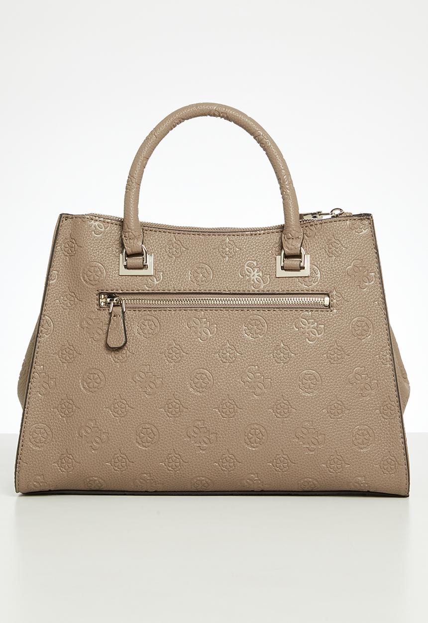 GUESS - Cresidia status satchel bag - brown