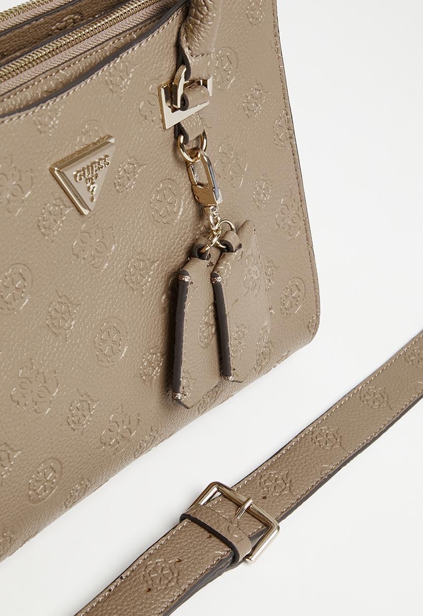 GUESS - Cresidia status satchel bag - brown