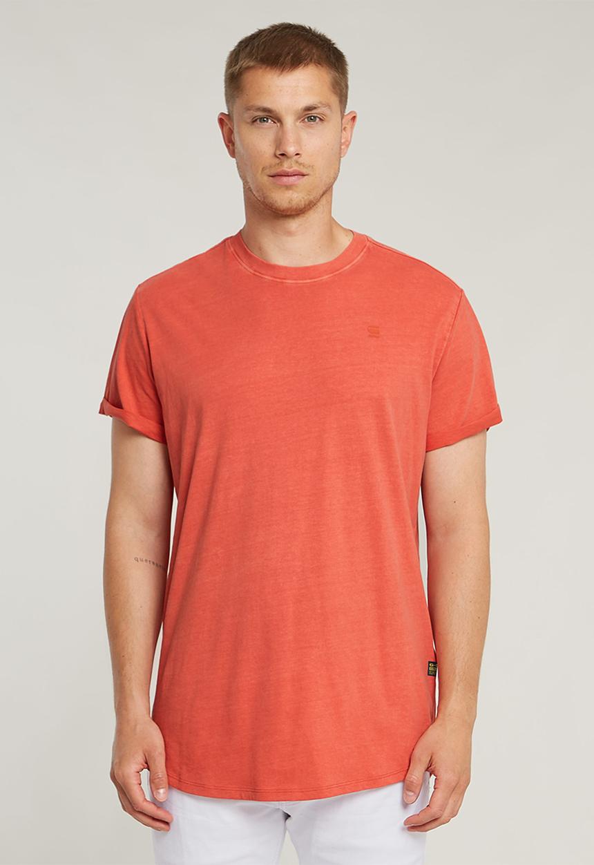 G-STAR - Text back gr overdyed lash r t - red