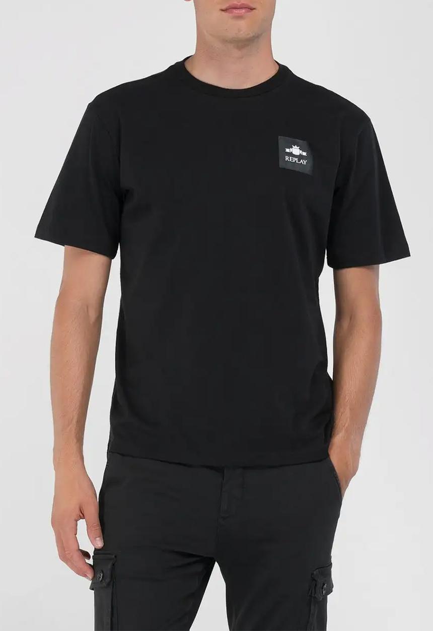 Replay - Replay branded T-shirt - black