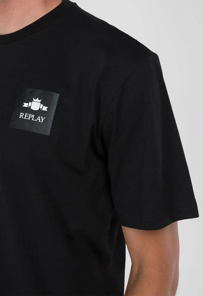 Replay - Replay branded T-shirt - black