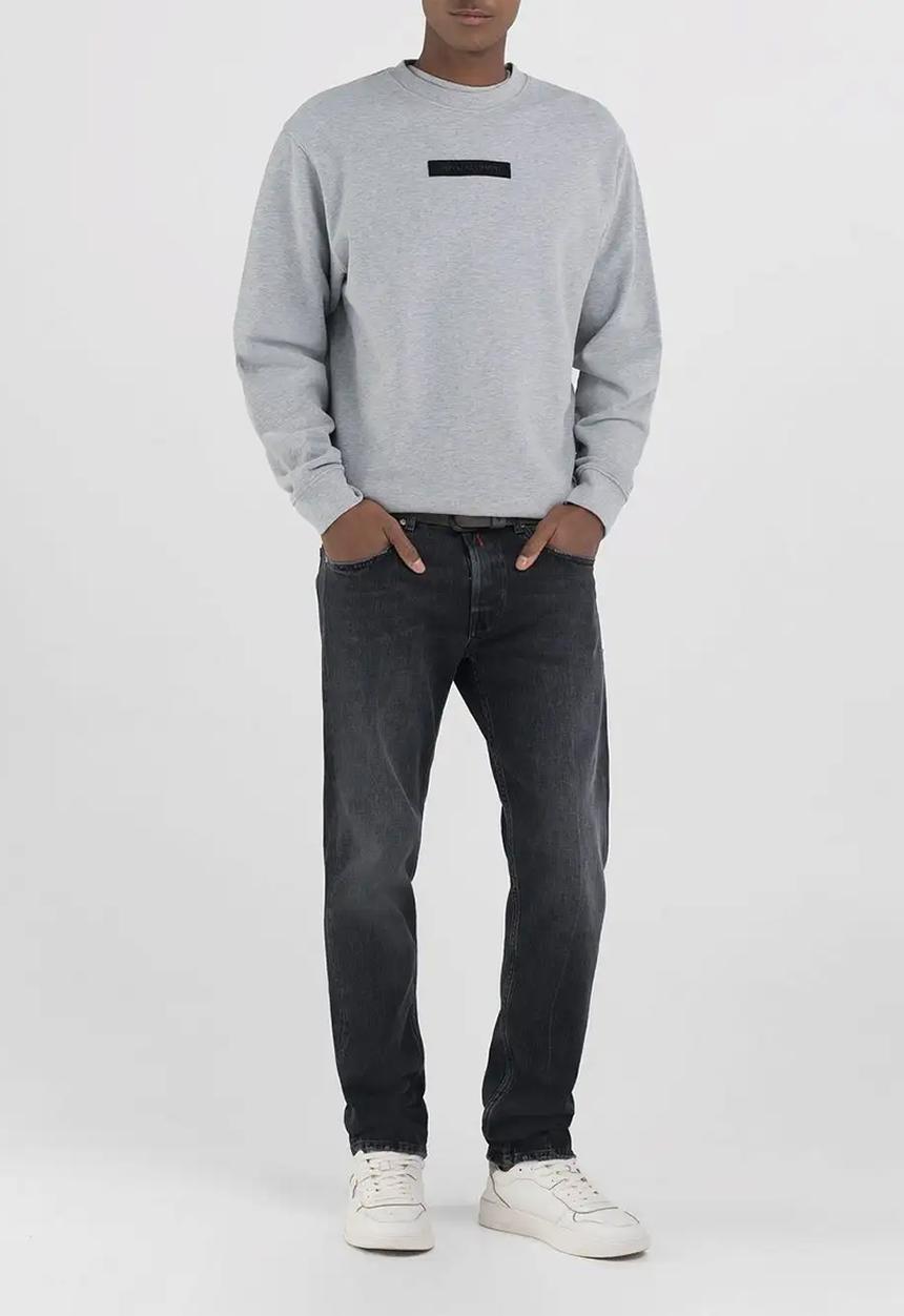 Replay - Replay branded sweatshirt - melange grey