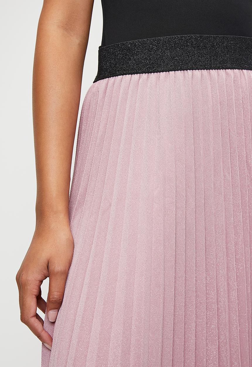Stella Morgan - Pleated Flare Skirt - Dusty Pink