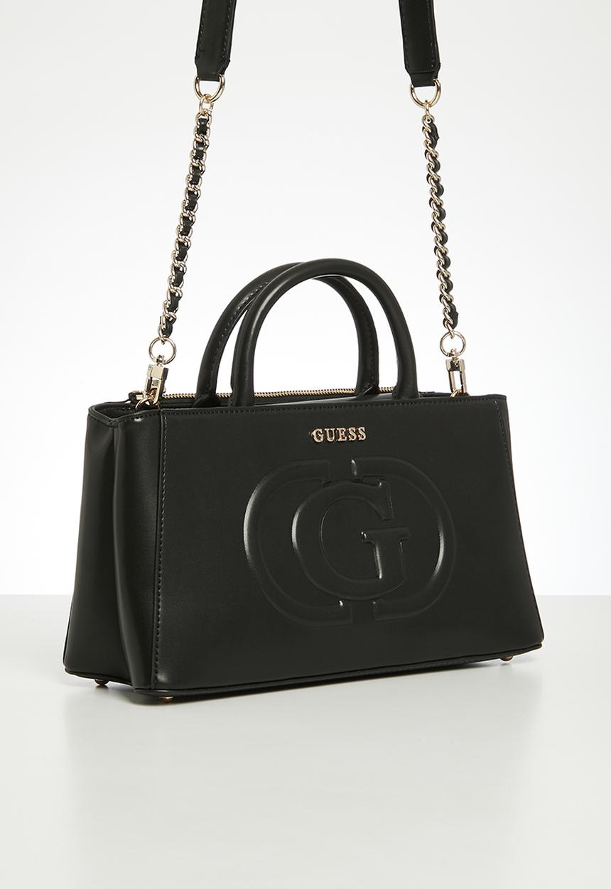 GUESS - Eco mietta sml society satchel bag - black