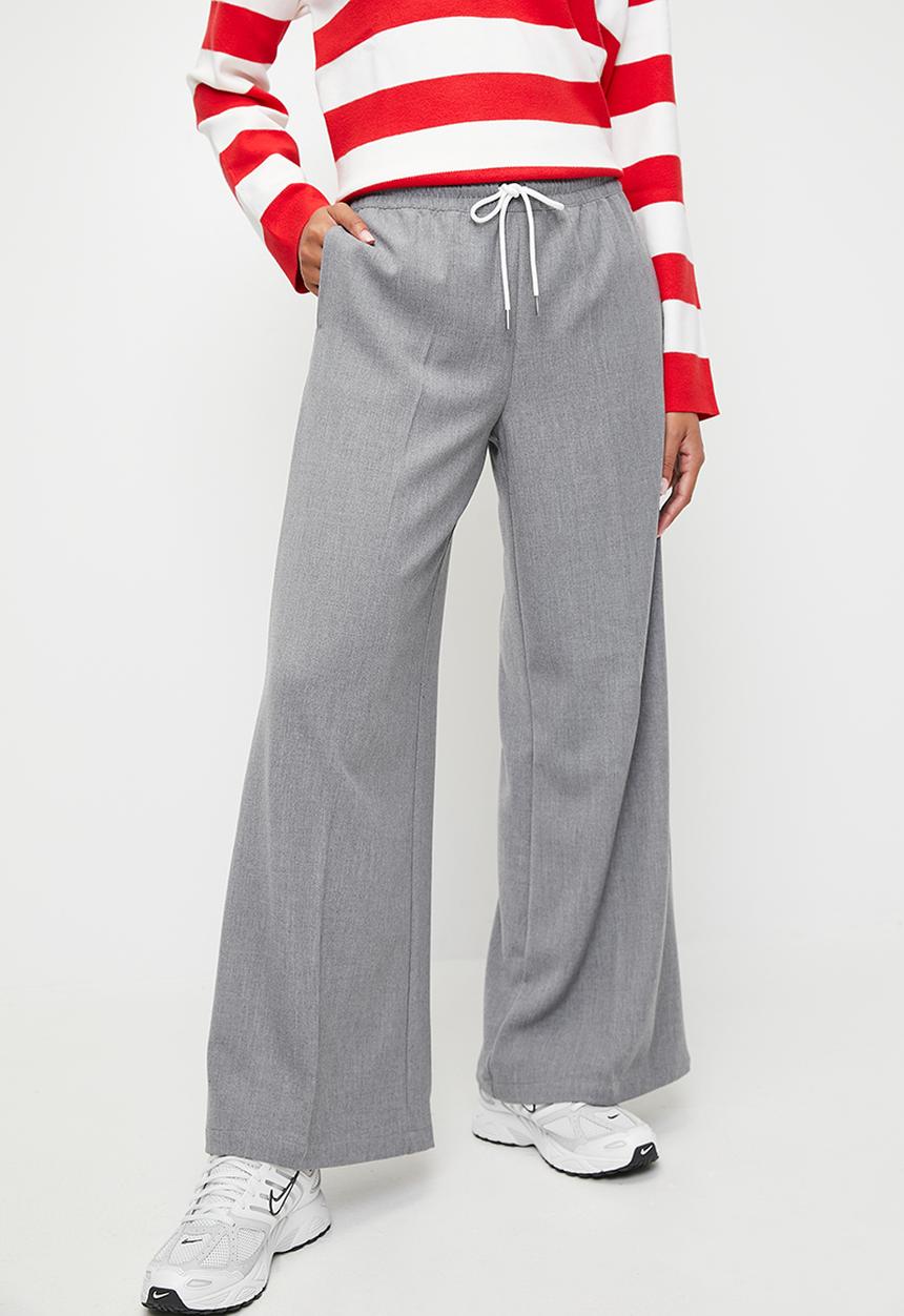 H&M - Wide pull-on trousers - melange