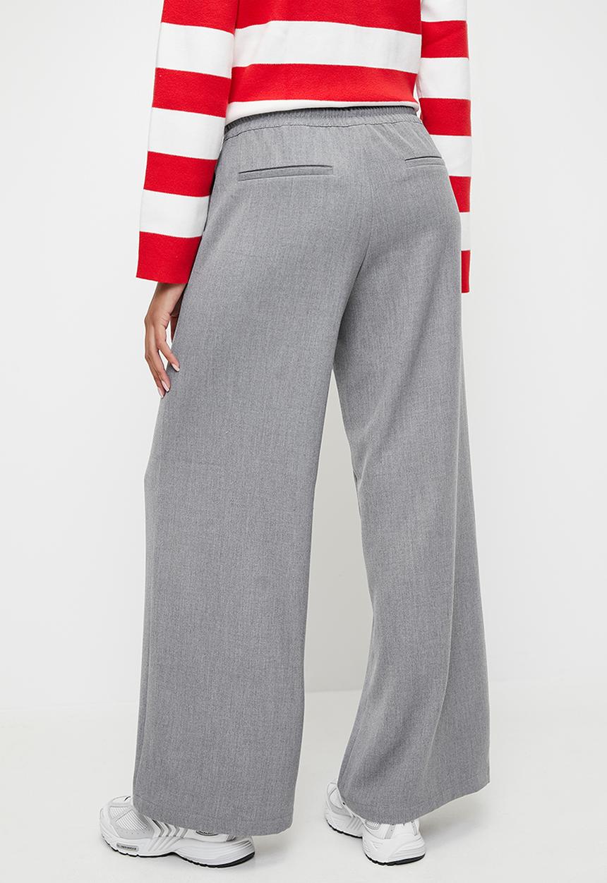 H&M - Wide pull-on trousers - melange