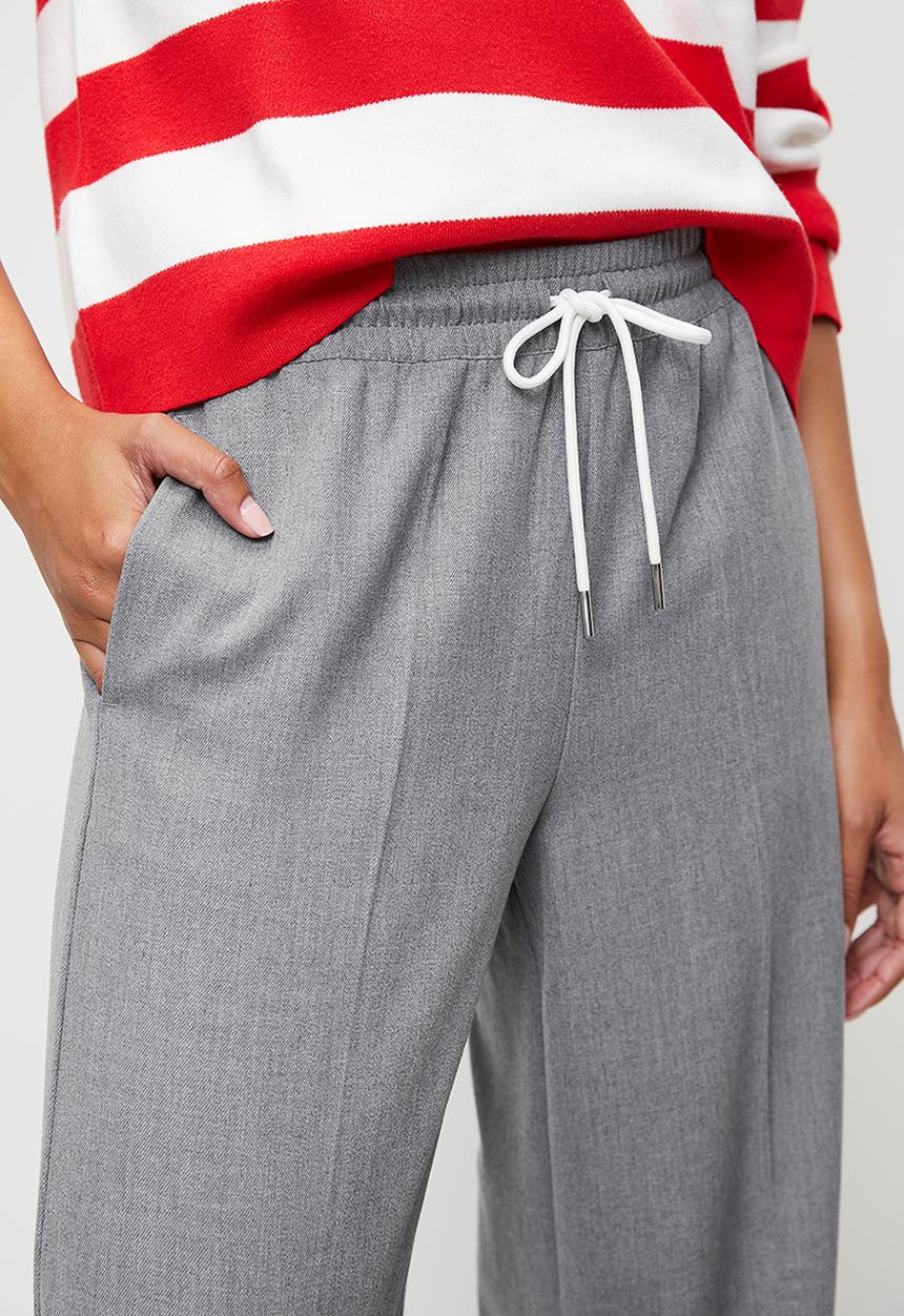 H&M - Wide pull-on trousers - melange