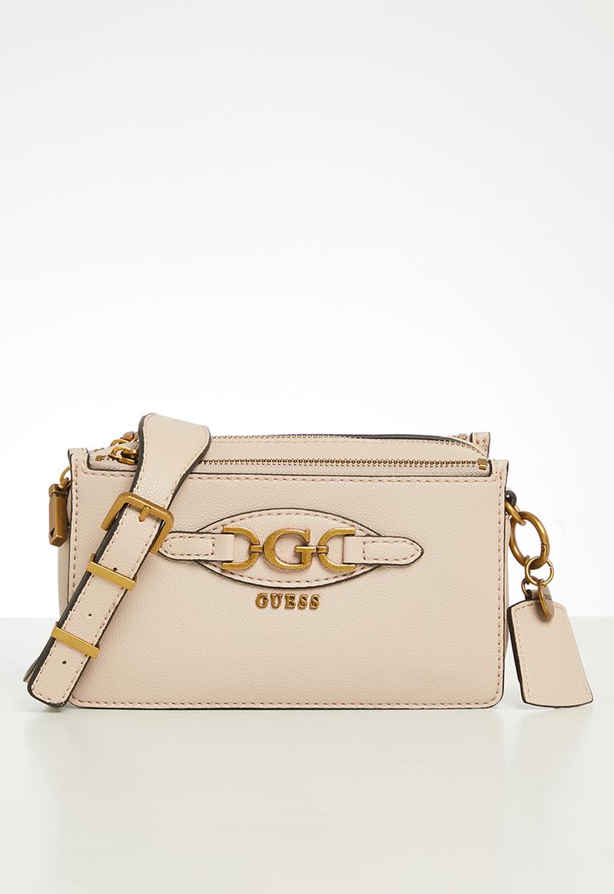 GUESS - Malva status crossbody bag - almond
