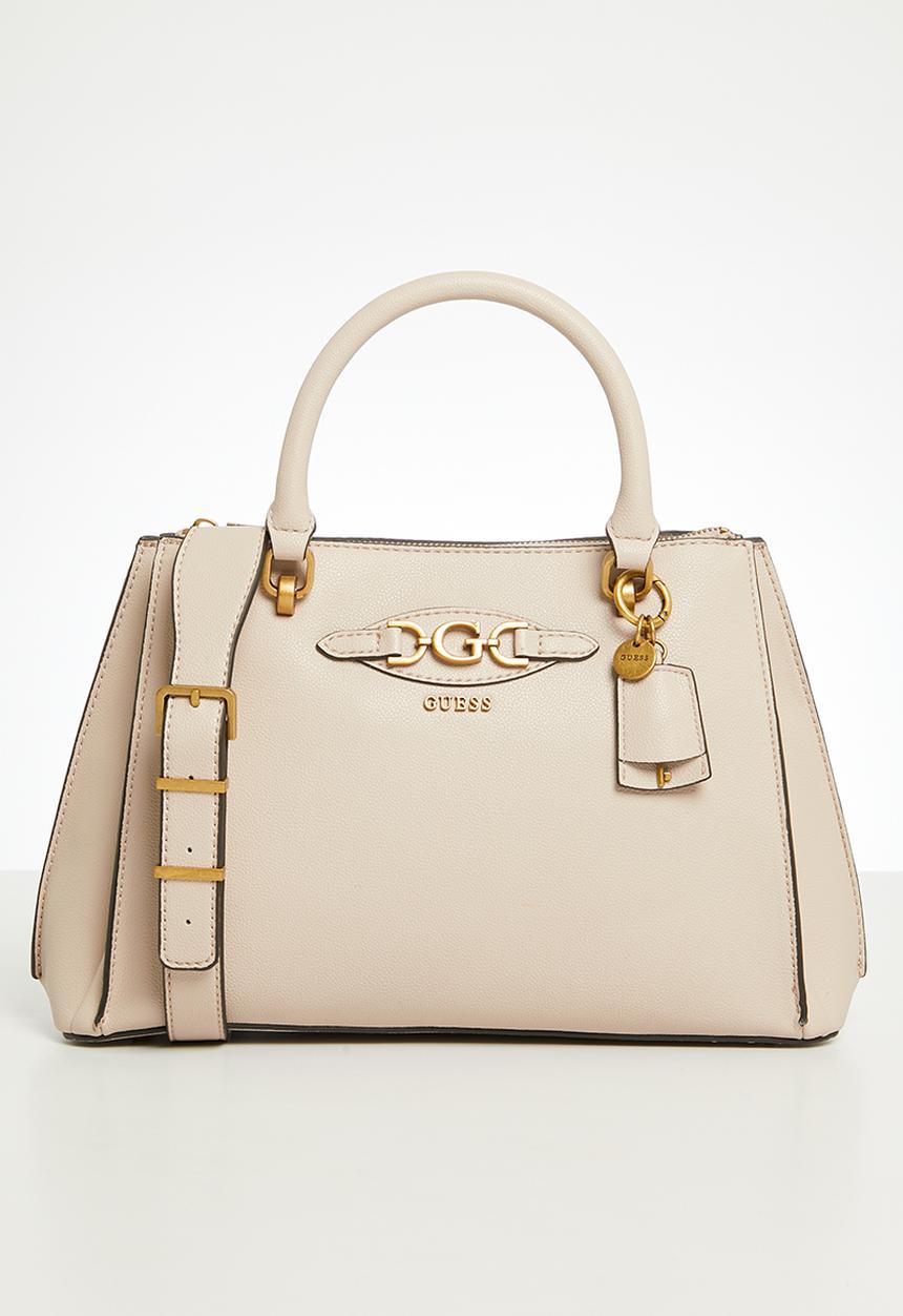 GUESS - Malva girlfriend satchel bag - almond