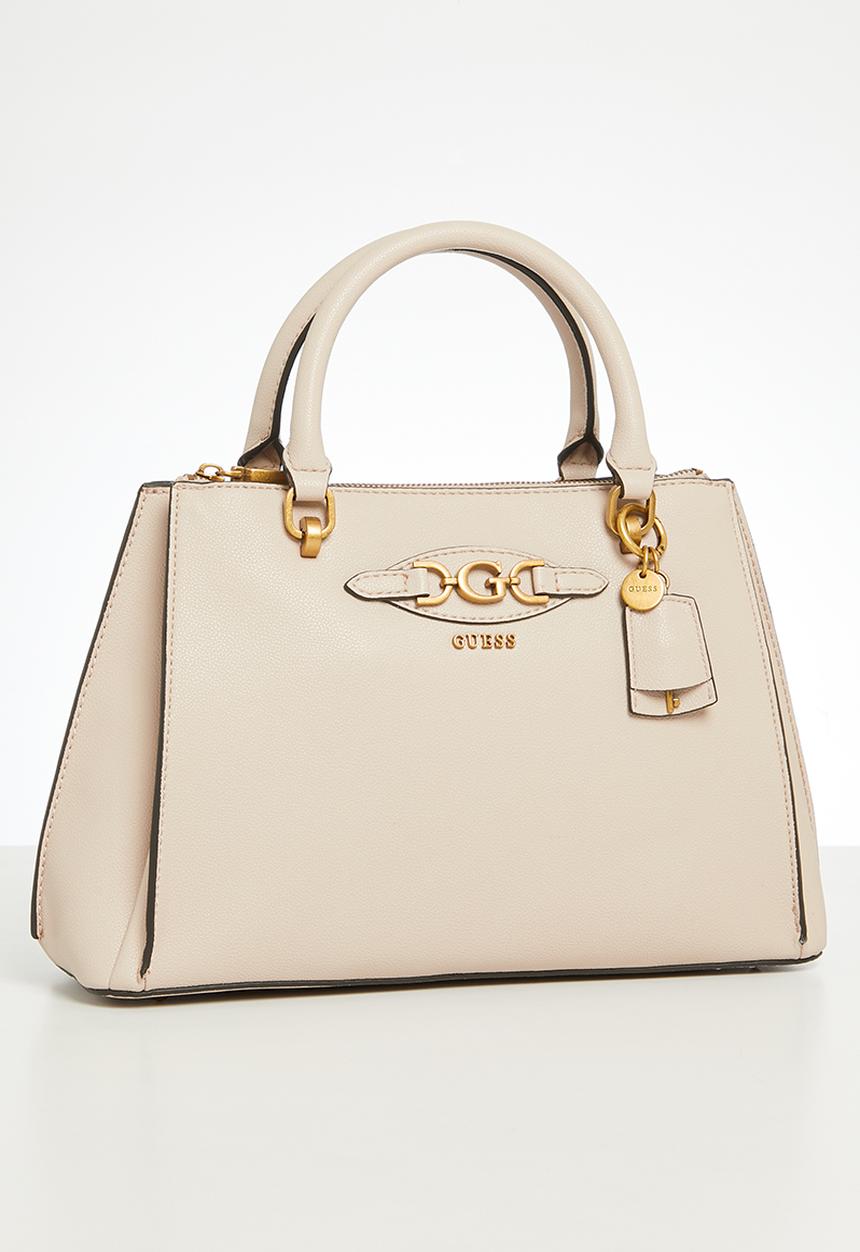 GUESS - Malva girlfriend satchel bag - almond