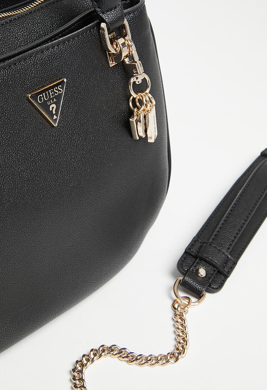 GUESS - Fedora shoulder satchel bag - black