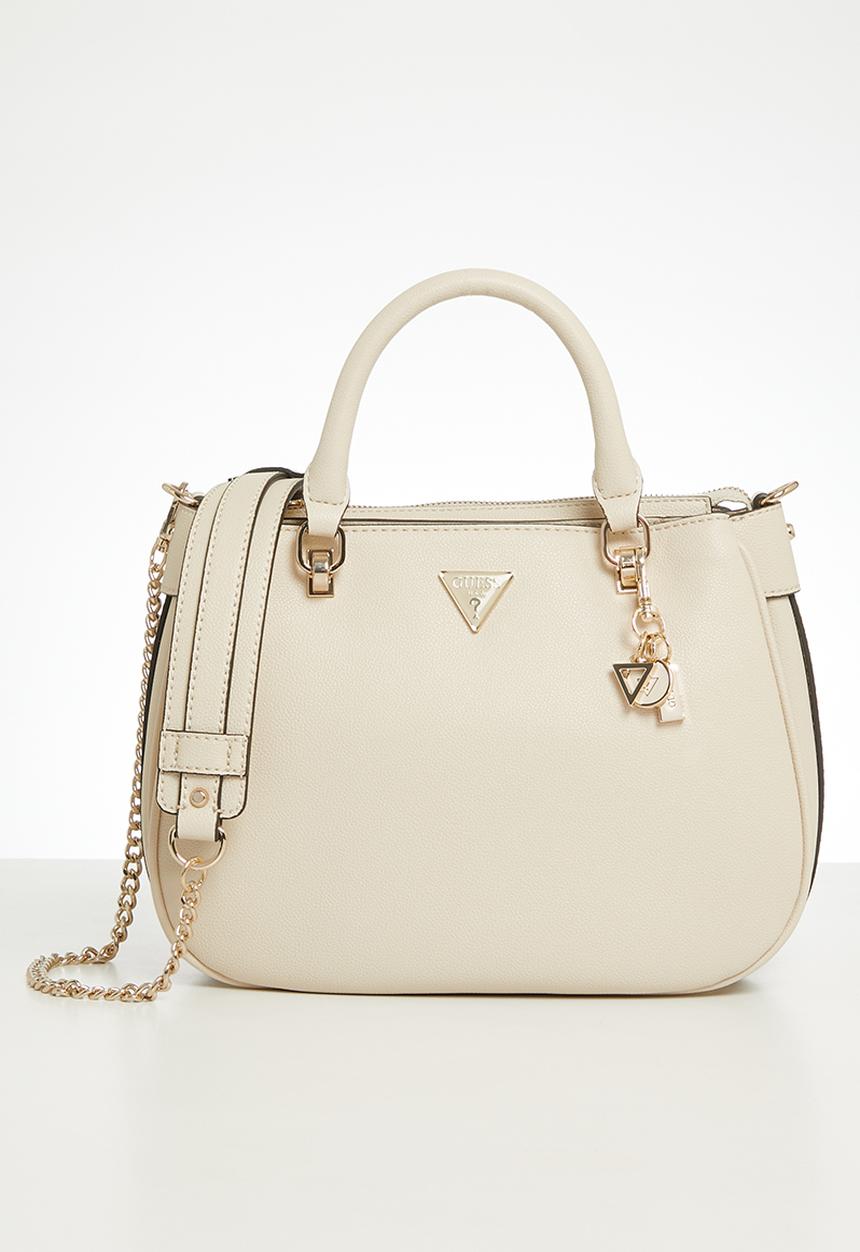 GUESS - Fedora shoulder satchel bag - bone