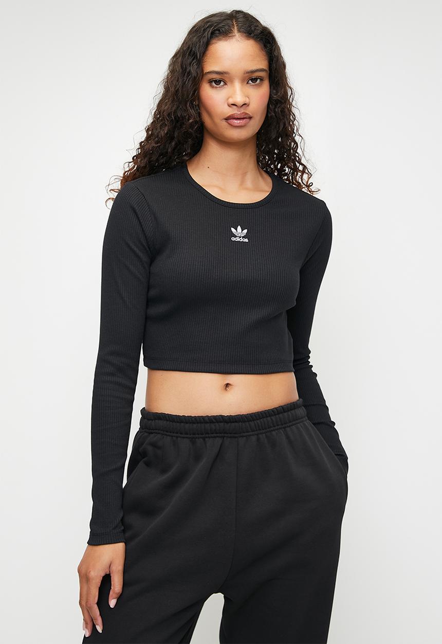 adidas Originals - Ess Crop Ls W - Black