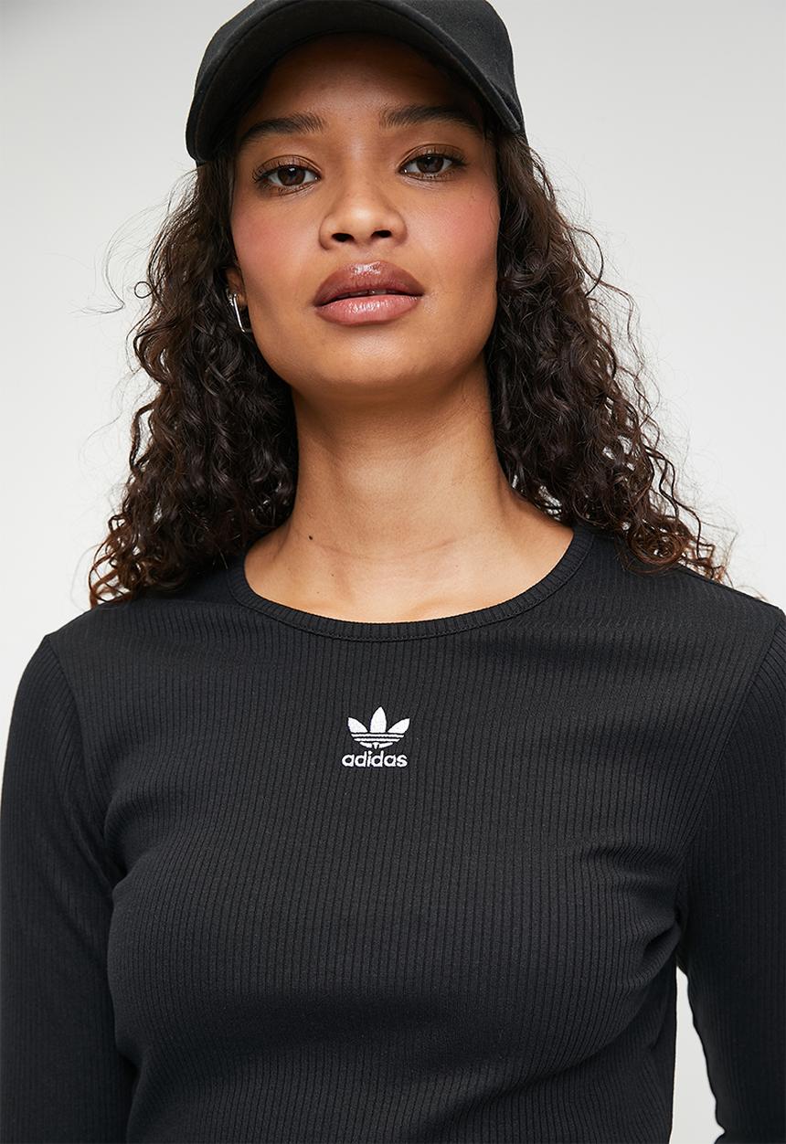 adidas Originals - Ess Crop Ls W - Black