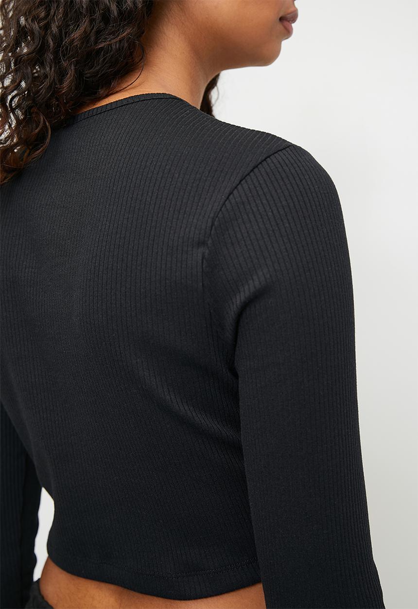 adidas Originals - Ess Crop Ls W - Black