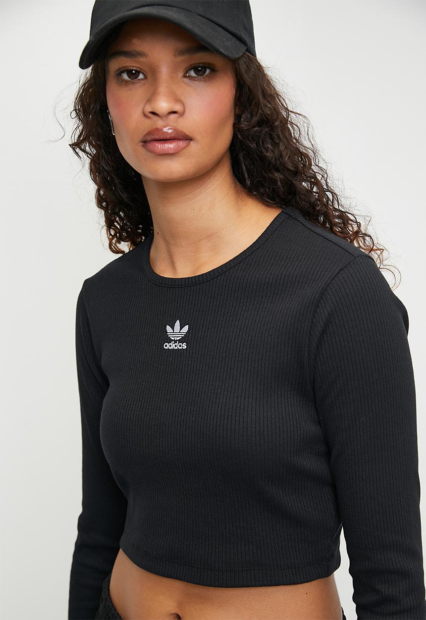 adidas Originals - Ess Crop Ls W - Black