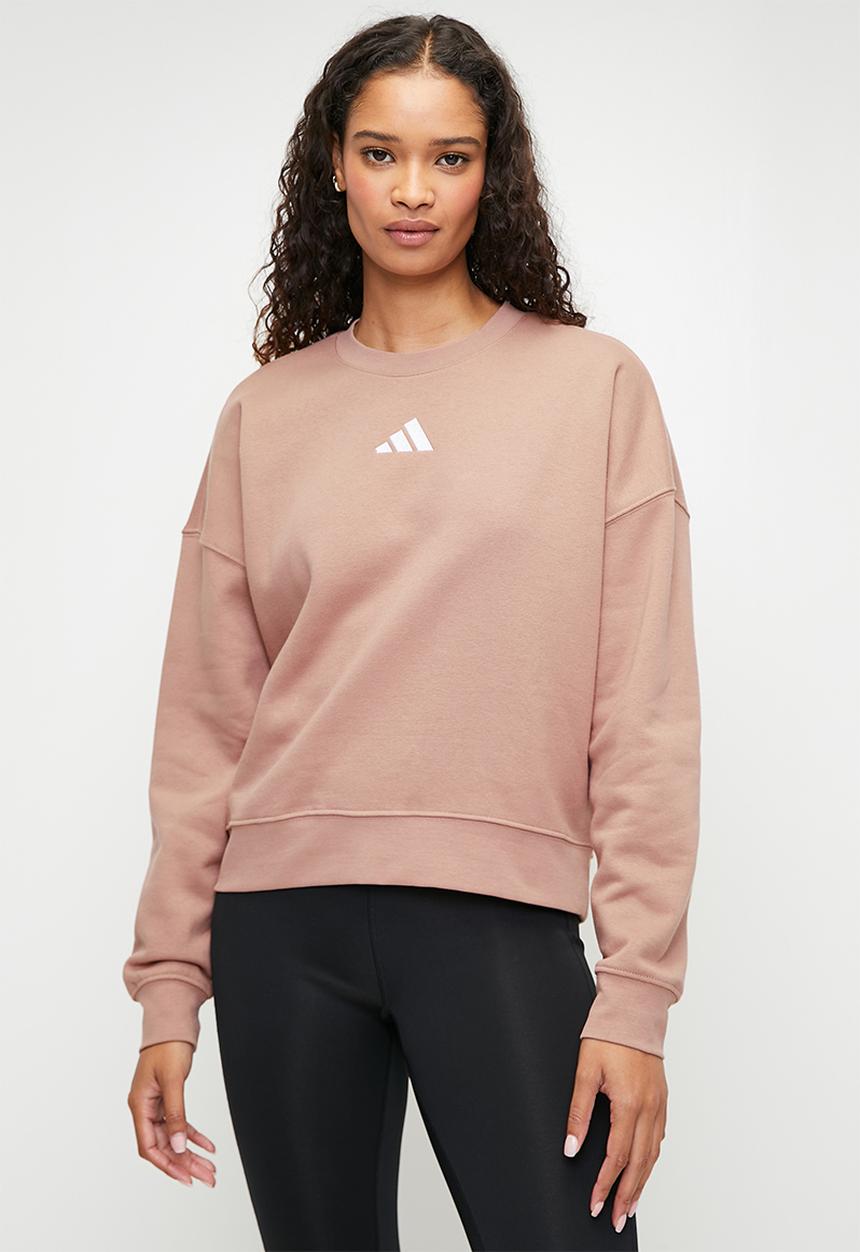 adidas Performance - Fleece Sweat- Warm Clay/White