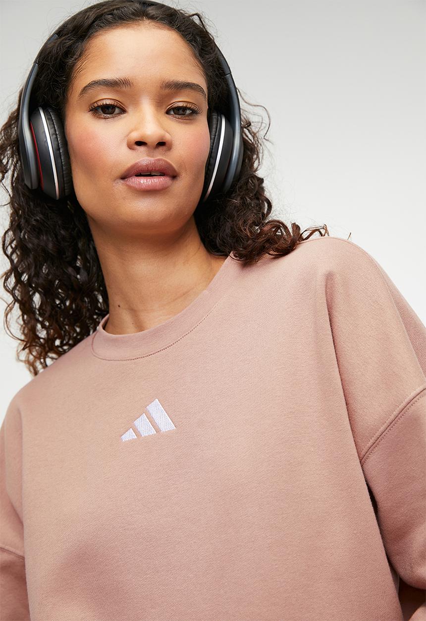 adidas Performance - Fleece Sweat- Warm Clay/White